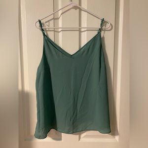 Mint green tank top with adjustable straps from Primark Czech Republic. Size 12.